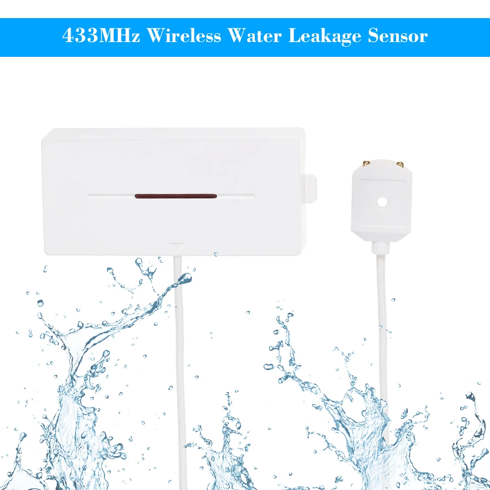 433MHz Wireless Water Leakage Sensor Leak Detector For Home Security Alarm | Безопасность и защита