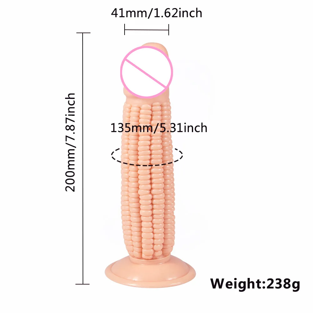 20 см милые реалистичные кукурузы женские фаллоимитаторы мужской огромный