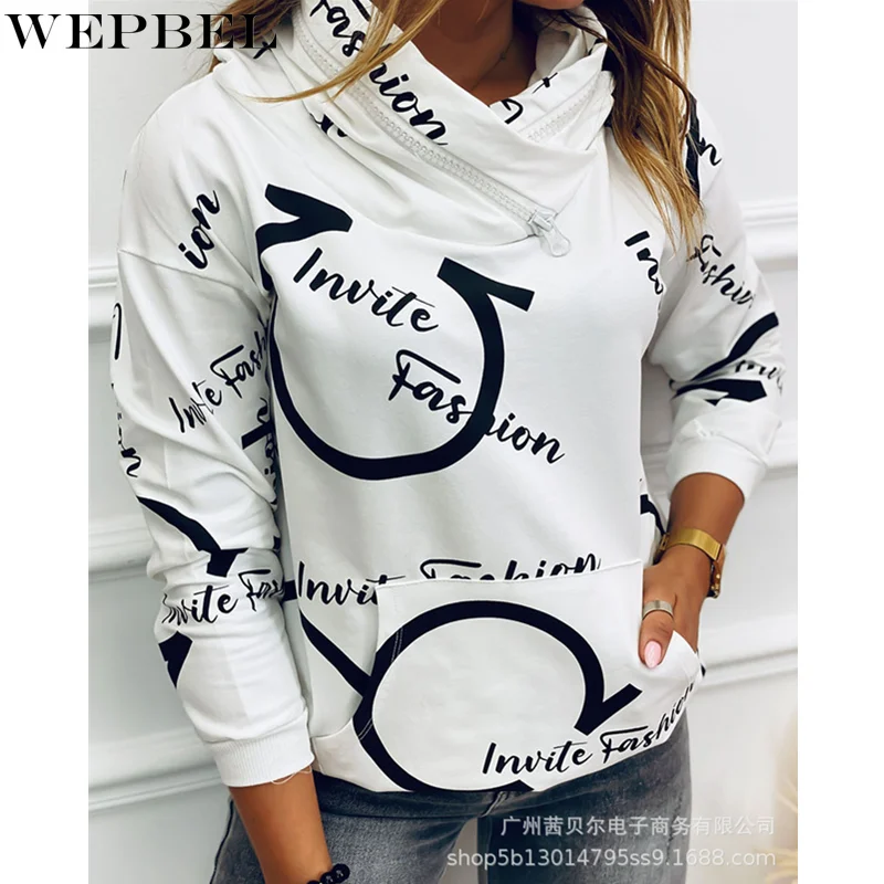 

Женский свитшот с длинным рукавом и круглым вырезом, в стиле ретро