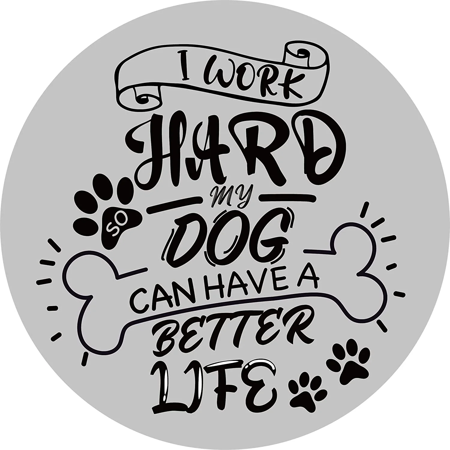 Вдохновляющие цитаты коврик для мыши с нескользящей резиной Я Усердно Работаю