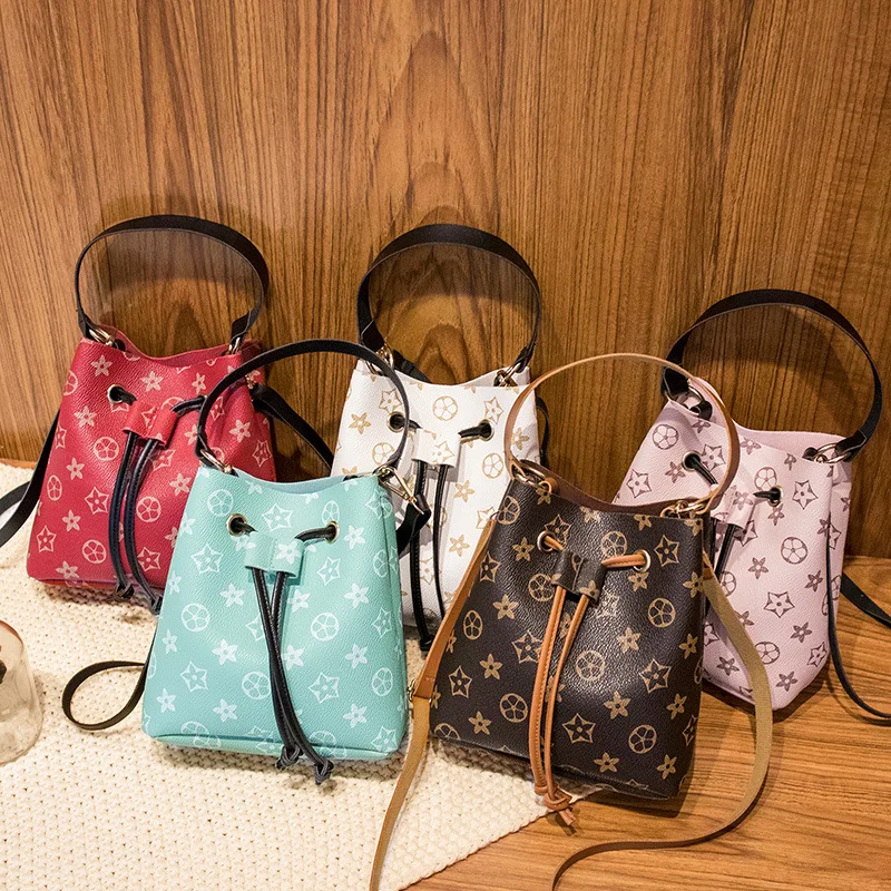 Сумки из натуральной кожи сумка мешок 2020 в Корейском стиле Новинка Простые