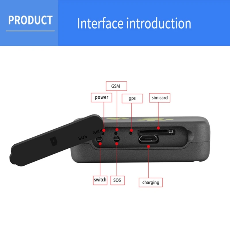 

3G WCDMA Mini GPS Pet Tracker TK203 Waterproof Dustproof Real Time Tracking Device AGS GPS Locator Motion Alarm System