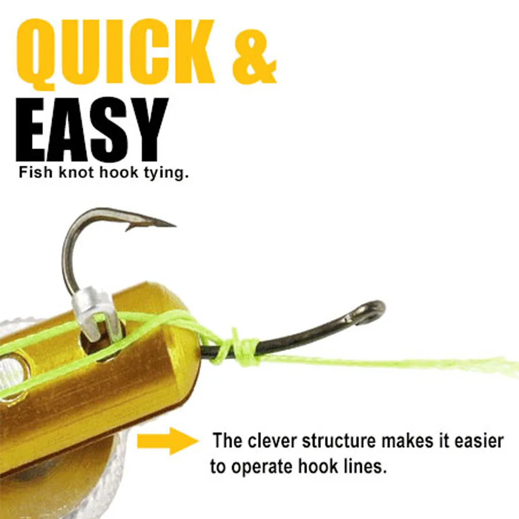 Портативный рыболовный медный крючок динамическая леска Узелок рыболовное