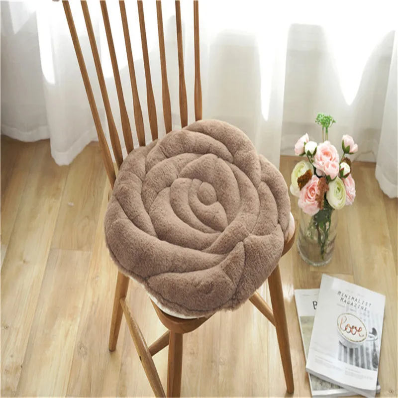 Плюшевые 3D Розы Диван кресло подушка размером 45*45 см серый розовый татами тапочки