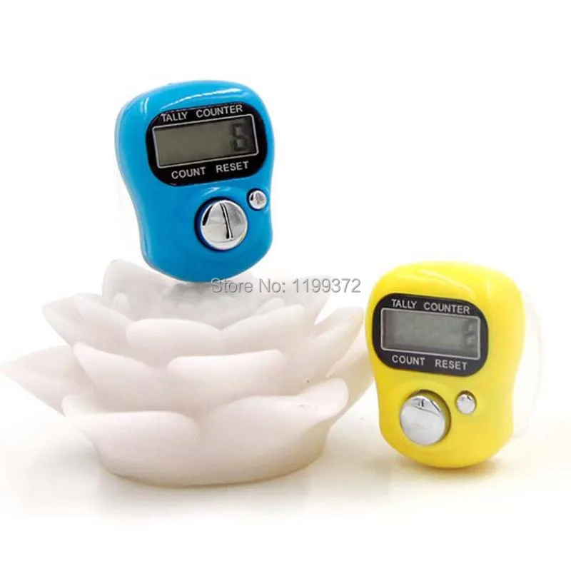 Бесплатная доставка DHL 1000 шт. мини ручной счетчик лент ЖК цифровой экран кольцо