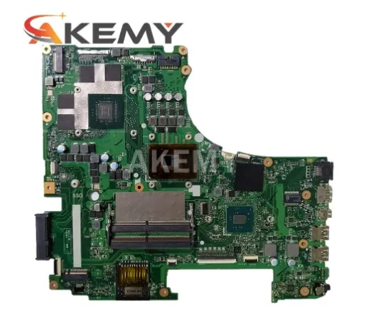 

New 90NB0DN0-R01500 GL753VE mainboard For Asus GL753 GL753VD GL753VE FX73V laptop Motherboard I7-7700HQ GTX 1050TI 4GB GPU