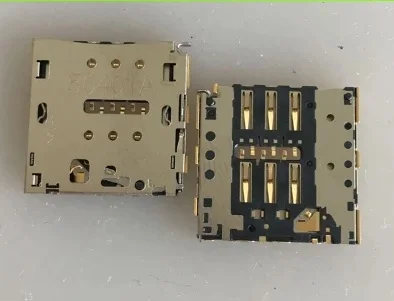50 шт./лот Новый sim card reader держатель лотка разъем для huawei ascend P7|Шлейфы мобильных
