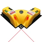 Лазерный уровень с прямым углом 90 градусов, вертикальный и горизонтальный калибратор, измерительный инструмент, домашние инструменты для измерения сделай сам