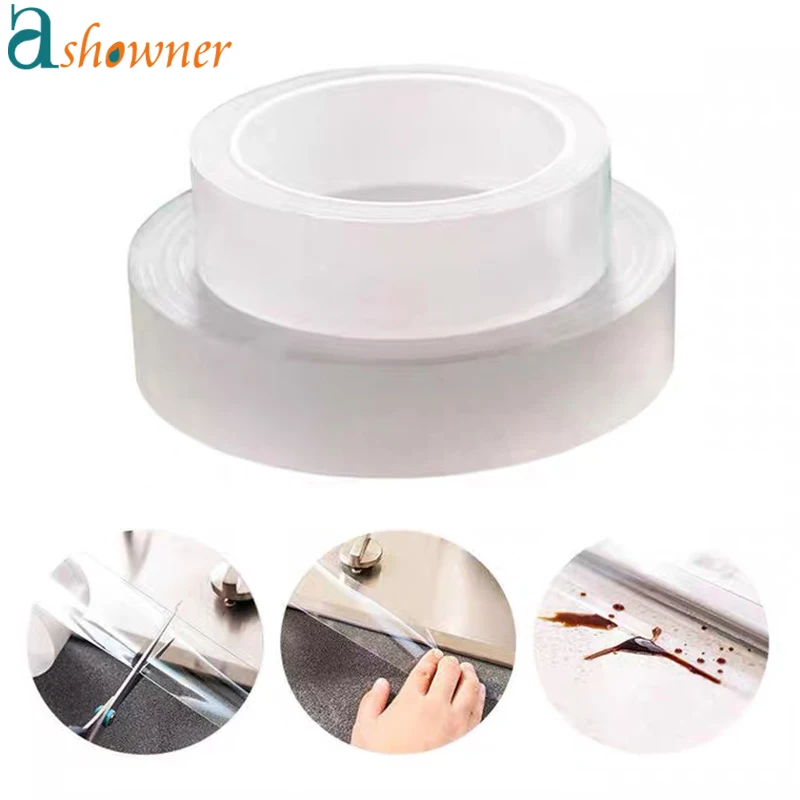 Водонепроницаемая самоклеящаяся лента для кухонной раковины прозрачная липкая