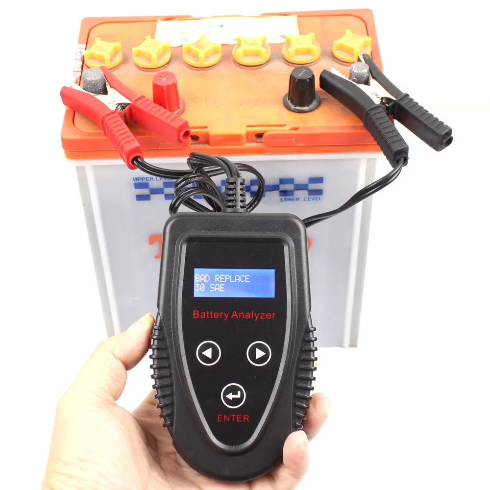 

12V Automotive Digital Car Battery Tester Cranking System Tester Charging System Tester Diagnostic Tool Car Battery Analyzer