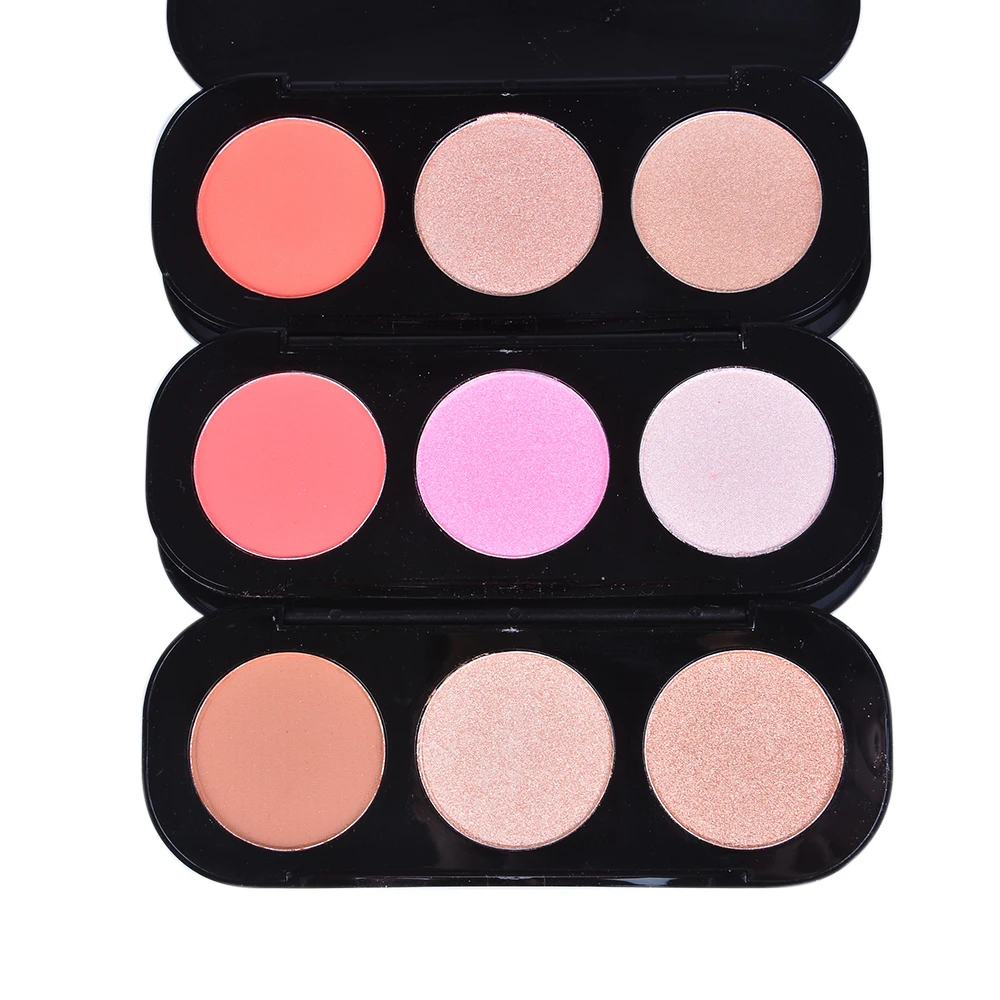 Румяна для лица пудра палитра бронзатор хайлайтер румяна щек контурный стойкий