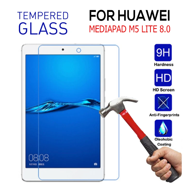 

Для HUAWEI MediaPad M5 Lite 8 MON-AL19B/CPN-AL0 8,0 дюйма закаленное стекло Защита для экрана планшета для Huawei M5 Lite 8 пленка