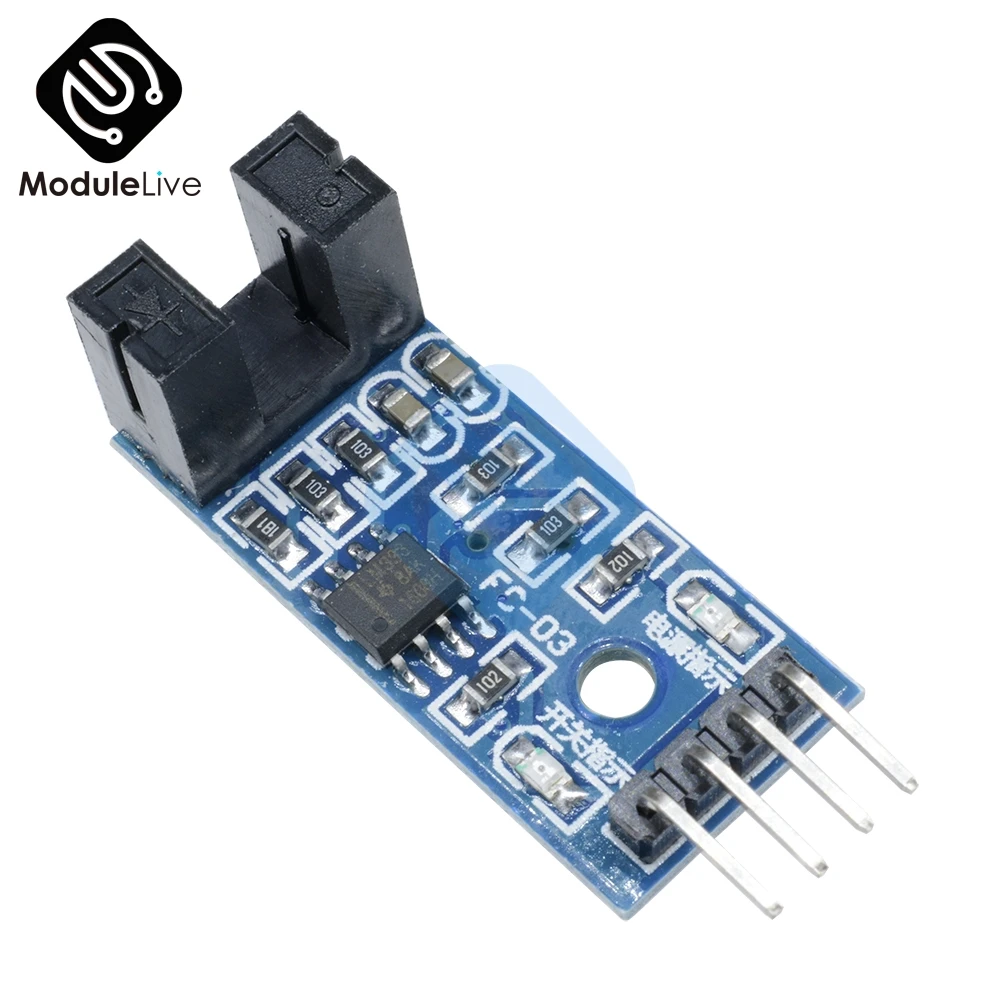 Слот Тип ИК оптрон модуль датчика скорости LM393 для Arduino Groove муфта Сенсор 3 V-5 V Реле