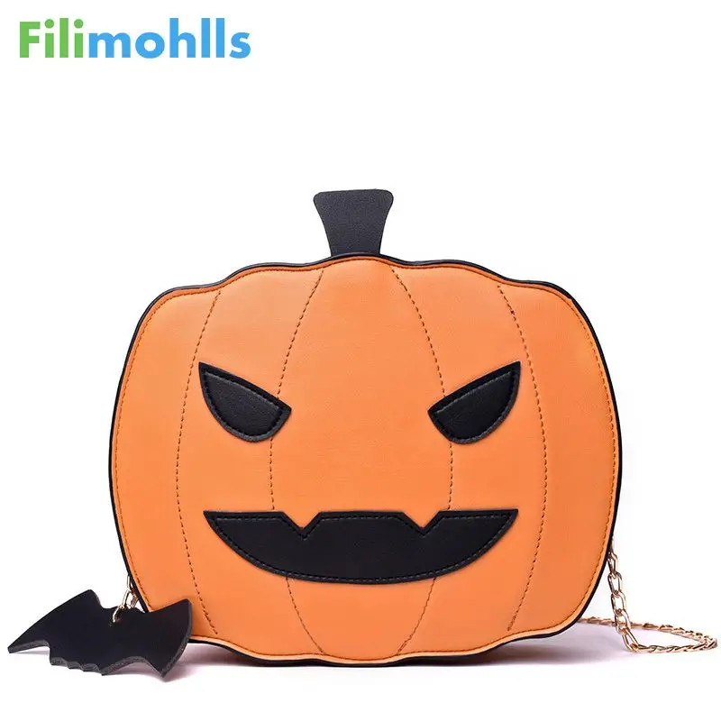 

Женская сумка на плечо 2022, кожаные модные креативные сумки с Пасхальной лампой в виде тыквы, женская сумка на плечо, сумки нового дизайна S1959