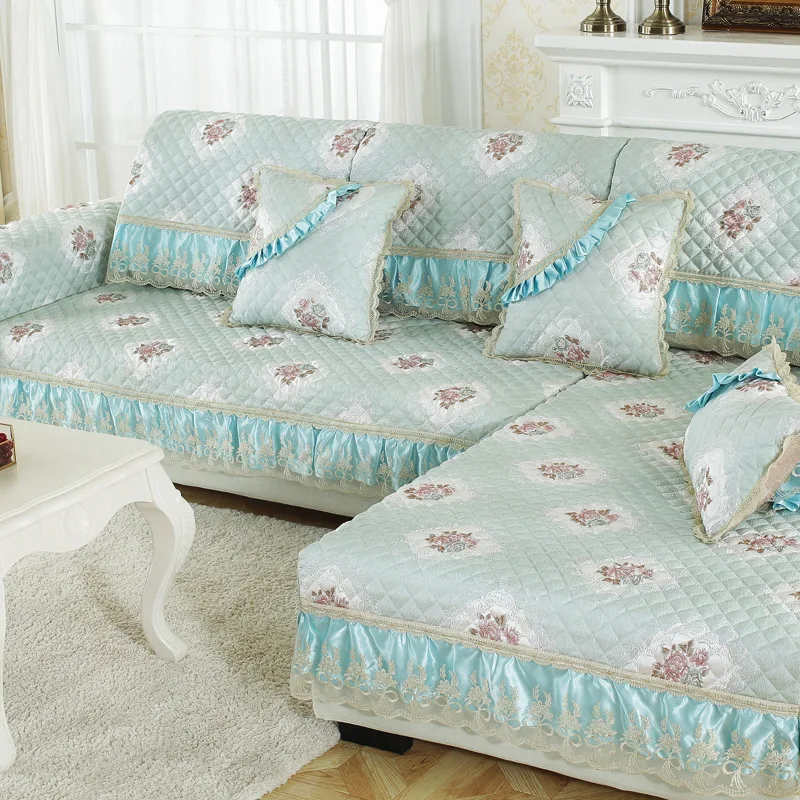 Современная Европейская льняная крашенная в секционные диванные покрывала