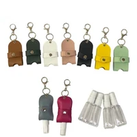 30ml portable hand sanitizer spary bottle keychain holder cleanser cosmetic container removable travel cover set gel bottle