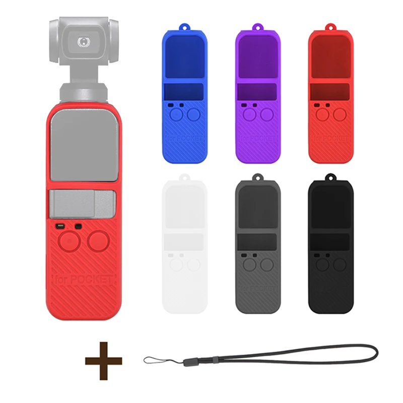 

For DJI OSMO Pocket Camera Neck Strap Handle Gimbal Soft Anti-lost Stabilized Silicone Protective Case
