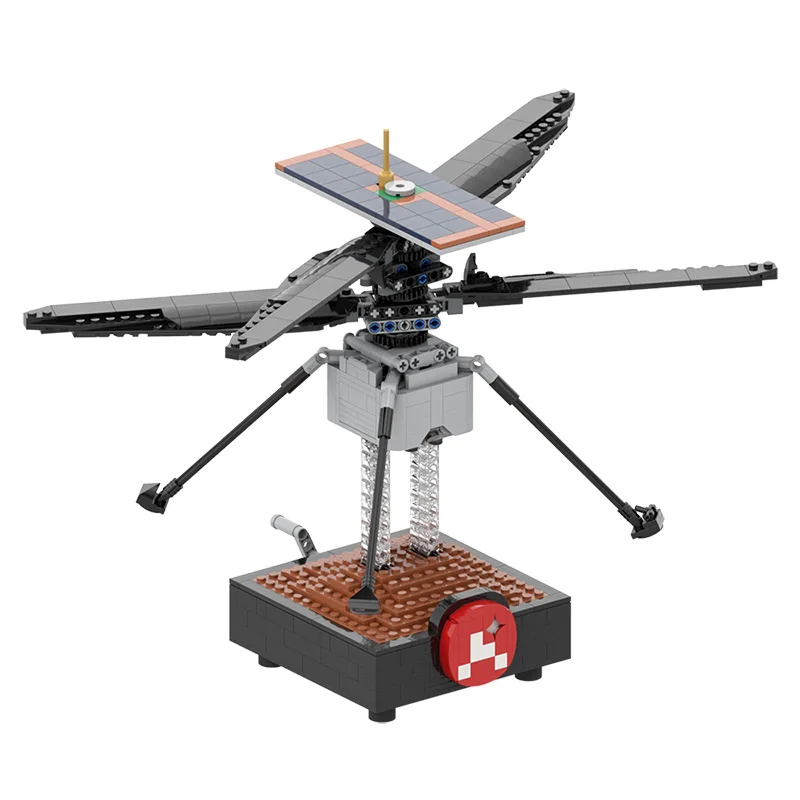 

Город МОС серия высокотехнологичный Марс вертолет в сборе модель креативные Развивающие игрушки для детей украшения строительные блоки по...