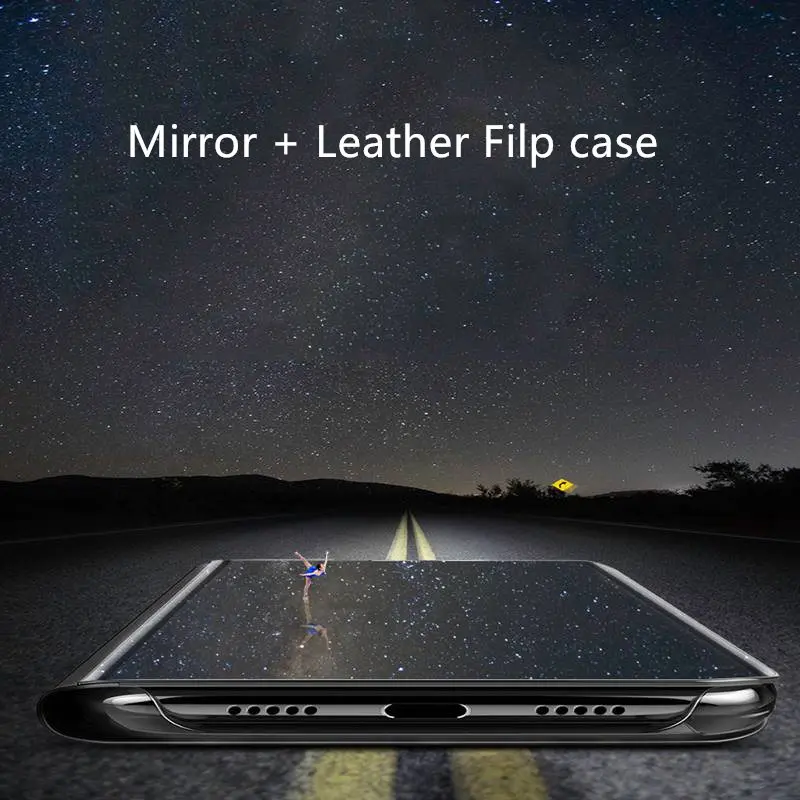 Mirror Smart View Case For Samsung galaxy A8 A7 A6 A5 J6 J4 J3 J2 2018 J5 J7 Neo CORE 2017 Prime A520 A530 J250F Cover Flip Case|Бамперы| |