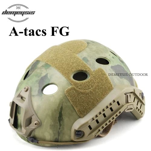 a-tacs fg Открытый военный страйкбол шлем защитный Wargame Combat CS тактический шлем для стрельбы Пейнтбол Охота Сафет шлем - Цвет: a-tacs fg