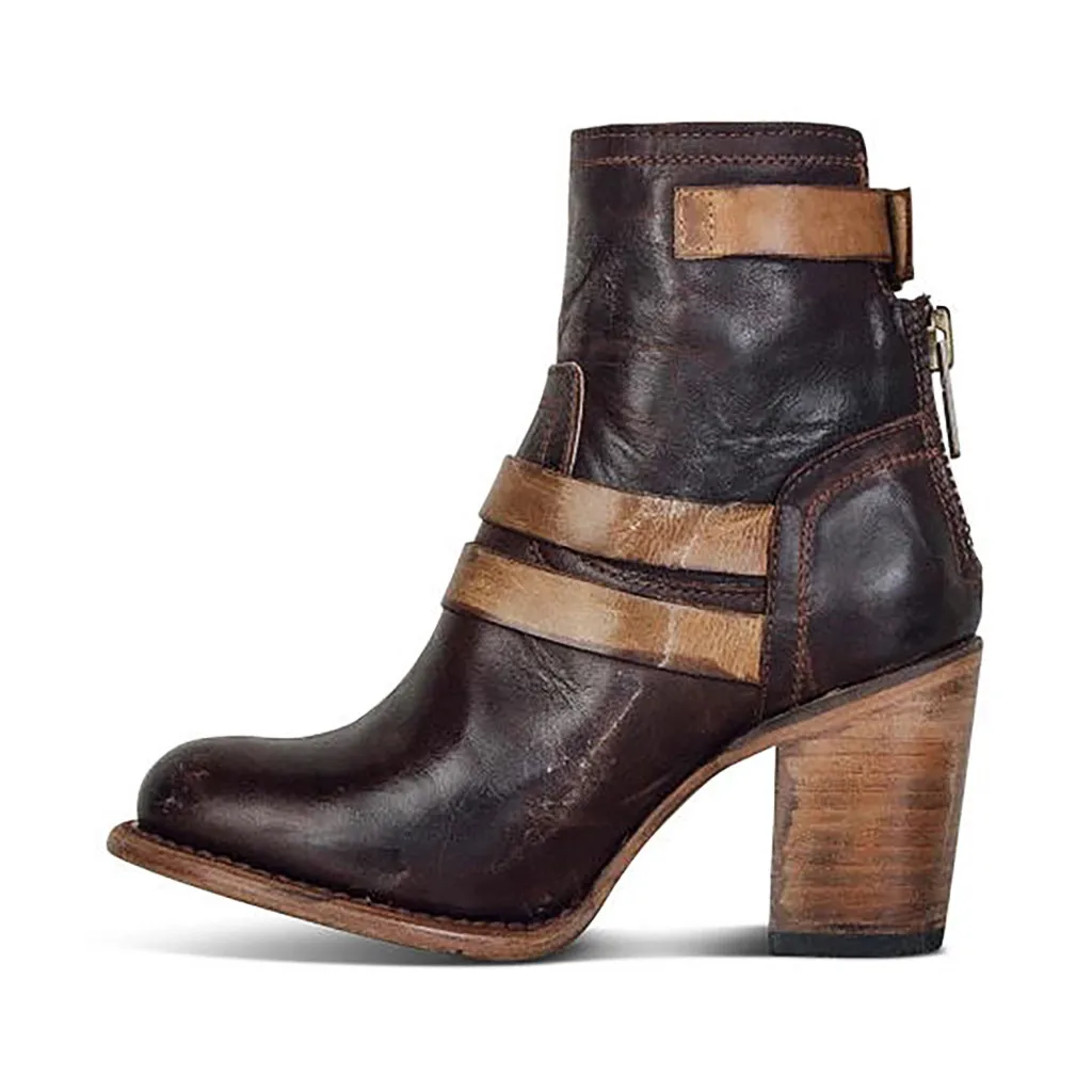 2019 г. Хит продаж женские ботинки однотонные на танкетке с круглым носком большие