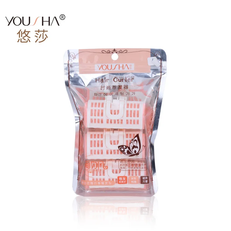 

Модные бигуди для волос пластиковые бигуди 3 шт в комплекте не повреждает к естественно вьющиеся волосы инструмент YJ001