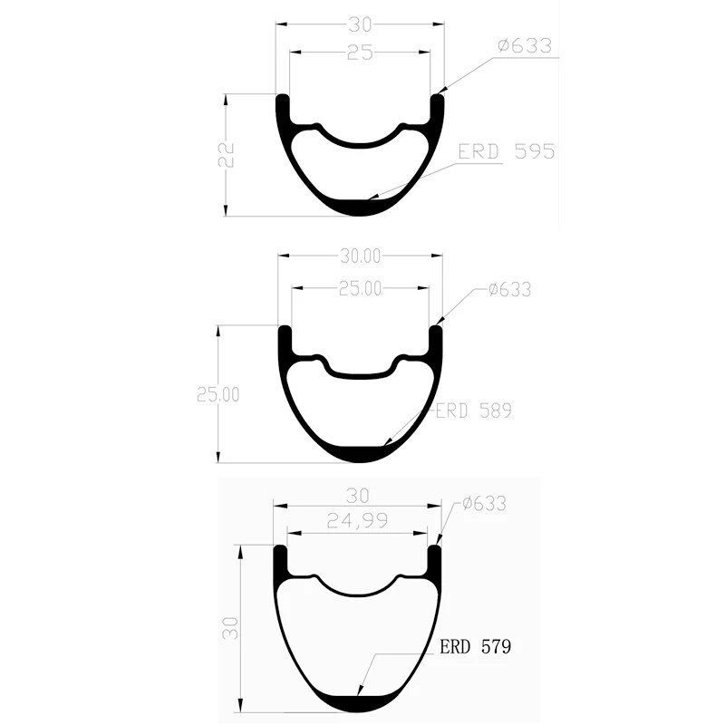Бескамерные колеса для горного велосипеда 29er карбоновые повышающие 30 мм Ширина