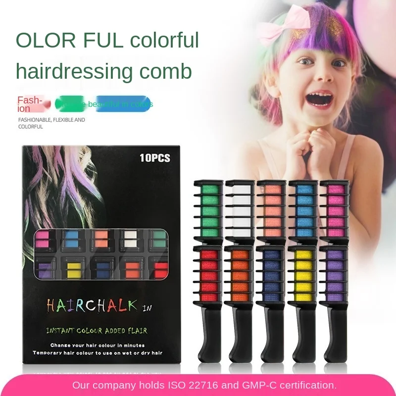 

New Spot Hair Dyeing Comb Disposable Fashion DIY Popular Color Colorful Hairdressing Comb Chalk Dyeing Stick