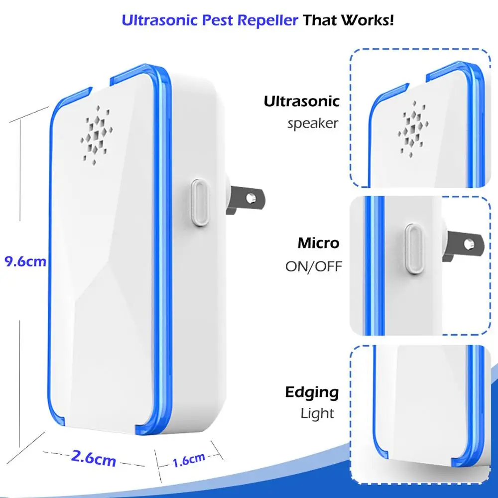 Ультразвуковые Отпугиватели вредителей репелленты для крыс мышей тараканов