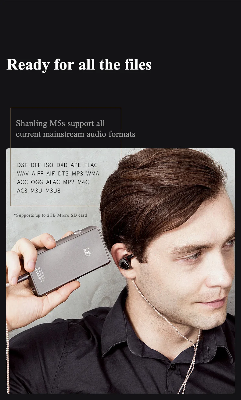 AK Audio новейший Shanling M5s Hi-Res портативный музыкальный плеер Bluetooth Apt-X плеер мини DAP DSD без потерь маленький плеер HIFI MP3
