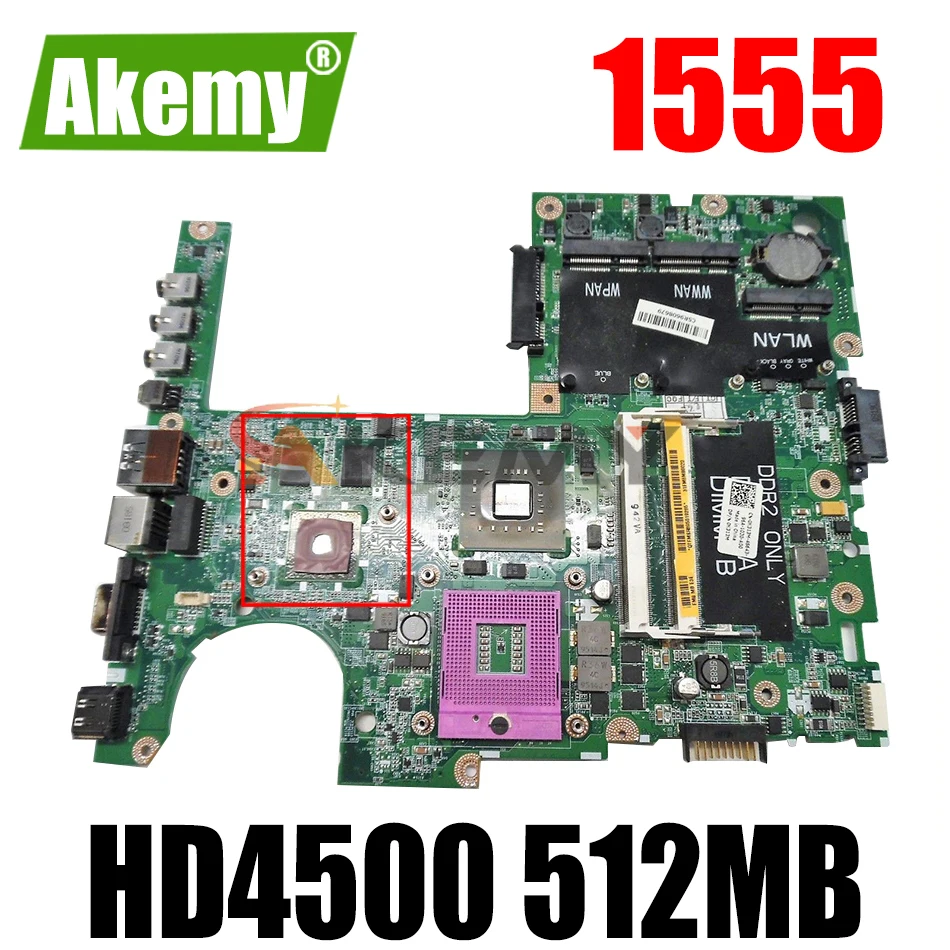 

CN-0C235M 0C235M C235M Mainboard For DELL Studio 1555 Laptop Motherboard DA0FM8MB8E0 With PM45 HD4500 512MB GPU 100% Fully Test