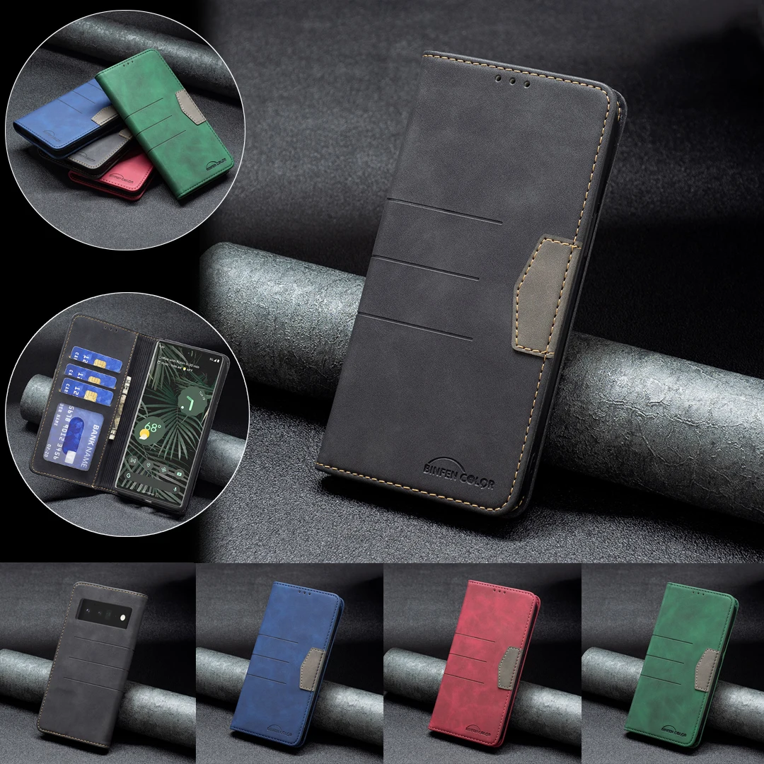 

Business Magnetic Flip Leather Wallet Cases For Google Pixel 6 Pro Case