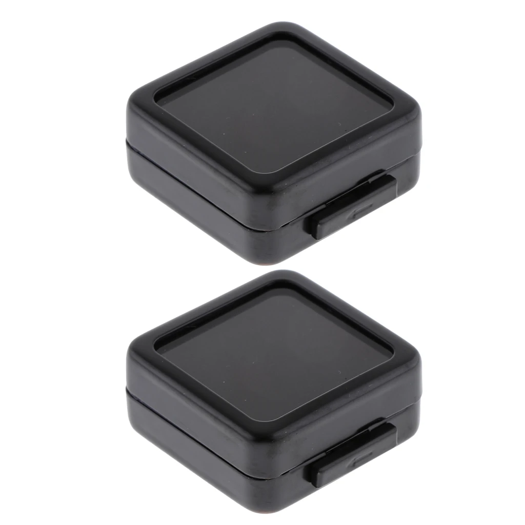 

2pcs Jewelry Box Display Velvet High End Jewelry Box (Matt Black)