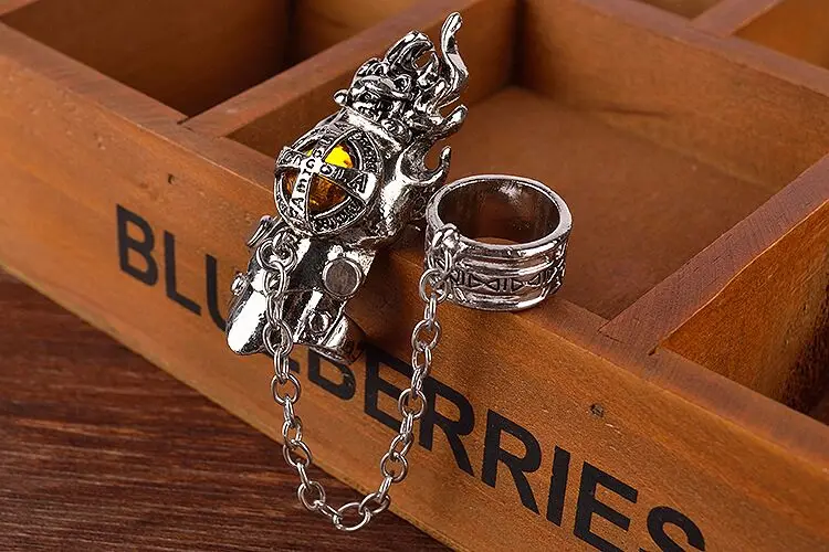 Lateefah модное Ювелирное кольцо kateyo Hitman Reborn ring аниме Vongola вращающиеся ювелирные кольца аксессуары для косплея в подарок - Цвет основного камня: Yellow