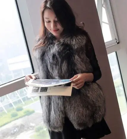 Новинка 2019 зимняя женская куртка из искусственного меха жилет теплые жилеты