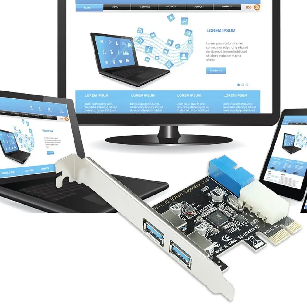 

USB 3.0 PCI-E Expansion Card Adapter 2 Port USB3.0 Hub Internal 19pin 19 pin Header USB 3 to PCIE PCI express adapter Card