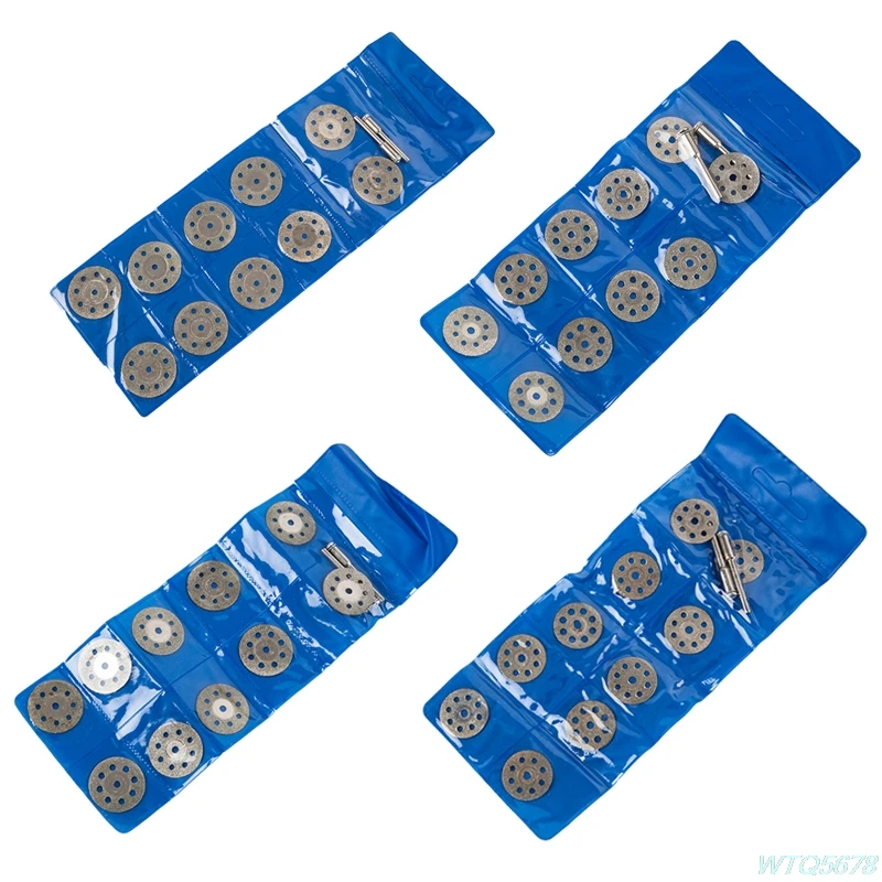 

12 шт., алмазные шлифовальные диски для роторных инструментов