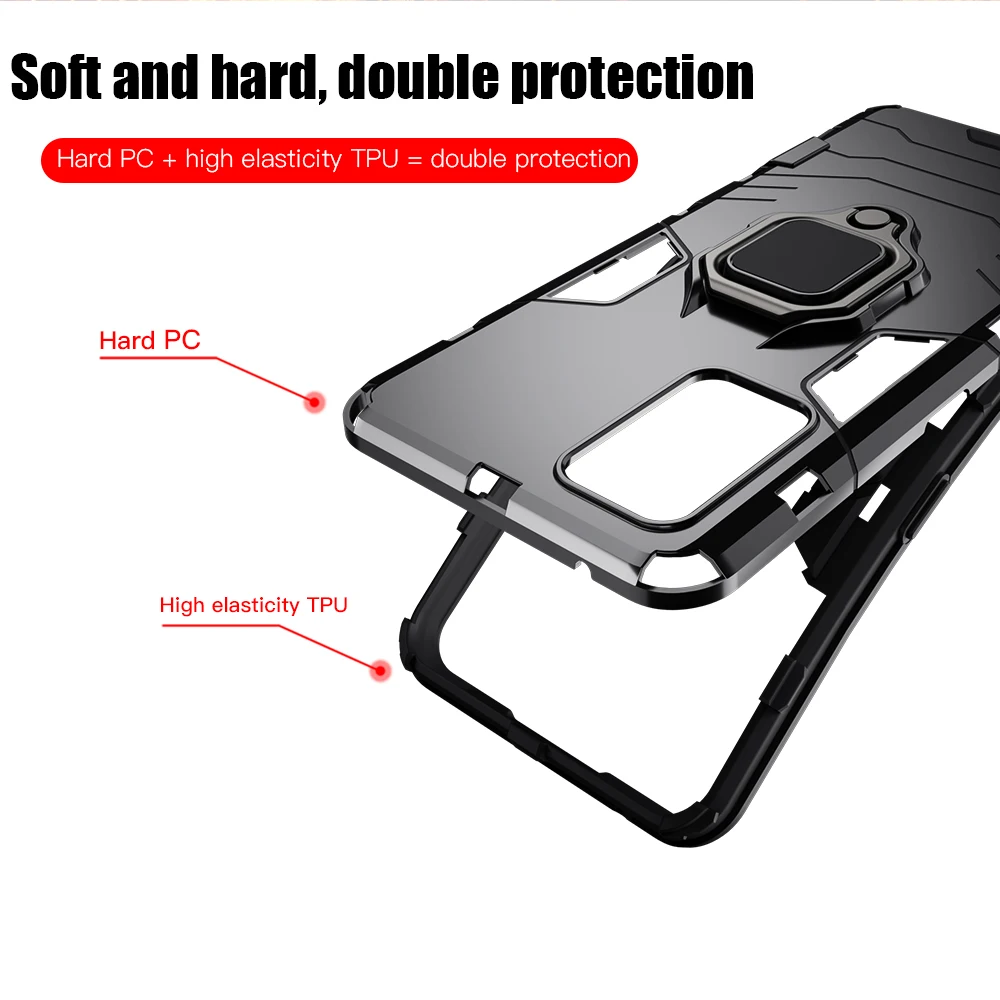 keysion shockproof armor case for realme gt 5g gt neo ring stand phone back cover for oppo realme x7 max 5g india x7 pro ultra free global shipping
