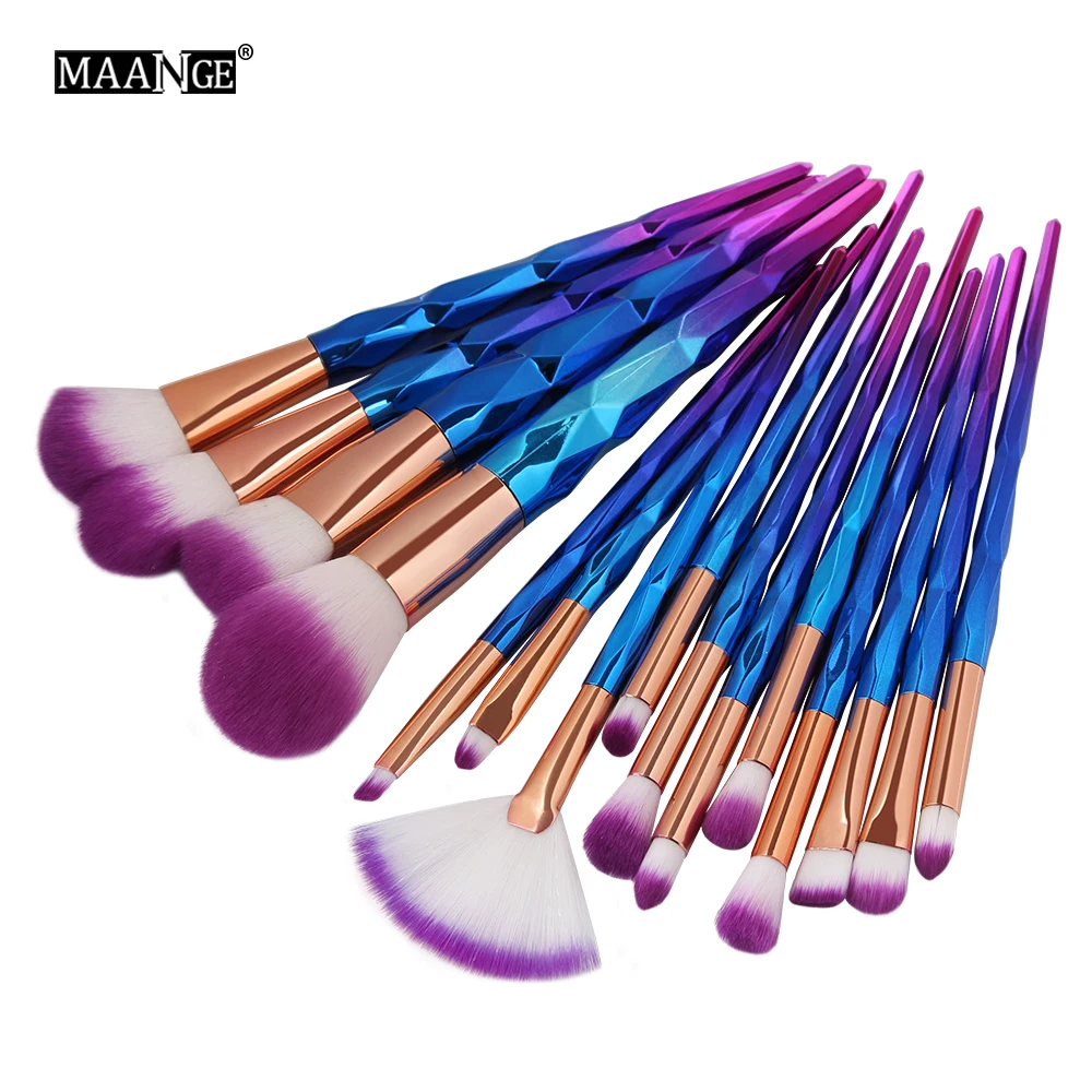 MAANGE 4/10/15 шт. кисти для макияжа набор кистей с деревянной основой бровей Тени век