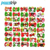 102030pcs christmas dog bows cute pet grooming bows dog hair rubber bands dogs hair accessories small dog pet supplies