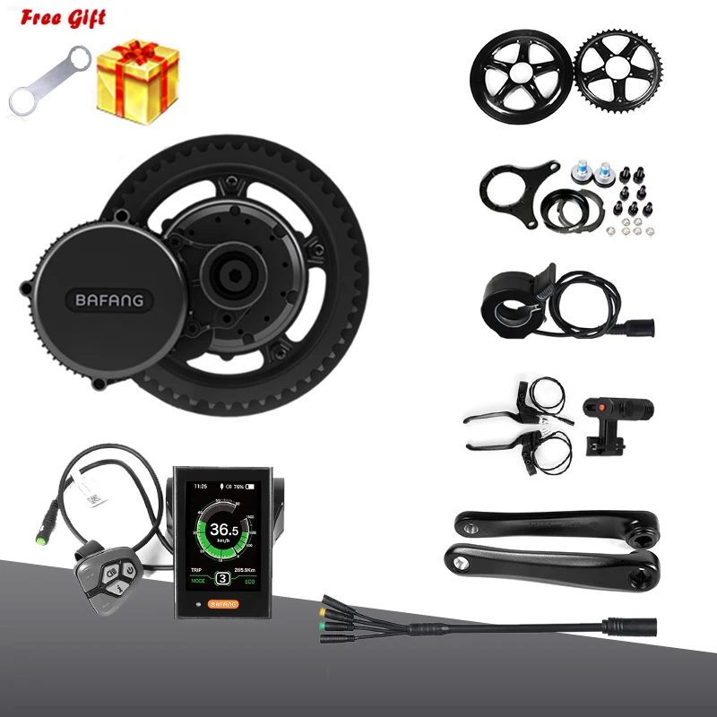 Bafang мотор комплект BBS01 BBS02 BBS03 середине приводной двигатель 36V 250 W/350 W/500 W 48V 500 W/750 W электрический велосипед/велосипед, фара для электровелосипеда в Conversion Kit