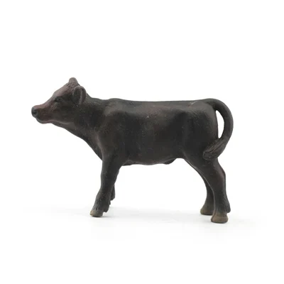 Angus cub Настоящий зоопарк, джунгли, Животные фермы, модель серии 2, петух, коза, утка, Выдра, детские развивающие игрушки для детей, подарок - Цвет: Angus cub