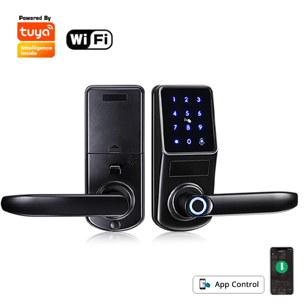 Дверной смарт-замок Tuya электронный со встроенным дверным звонком Wi-Fi - купить по