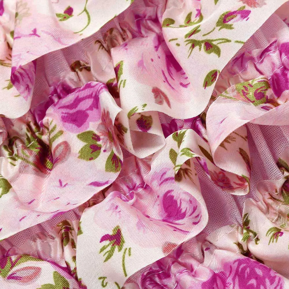 Комплект одежды для новорожденных девочек майка без рукавов с цветочным принтом