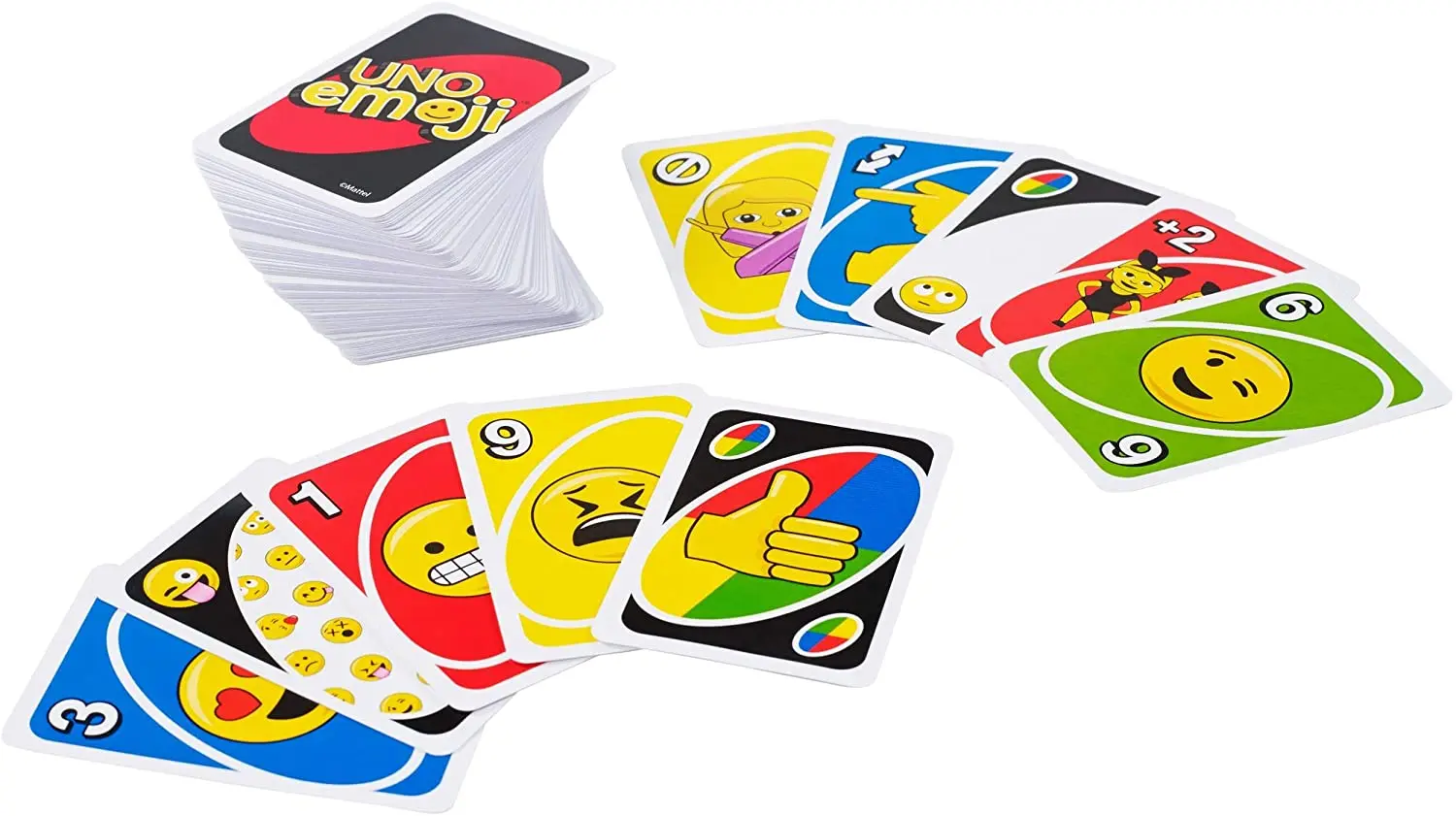 Mattel Games UNO Emoji многопользовательские Вечерние игры для отдыха семейный покер