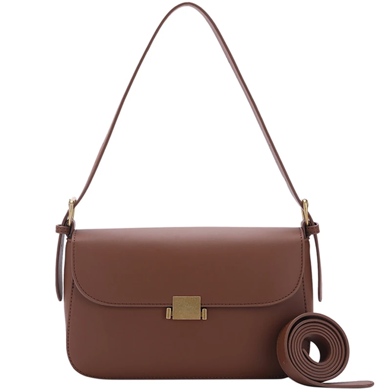 

Vintage Square Armpit bag 2020 Fashion New High-quality PU Leather Women's Designer Handbag High capacity Shoulder Messenger Bag