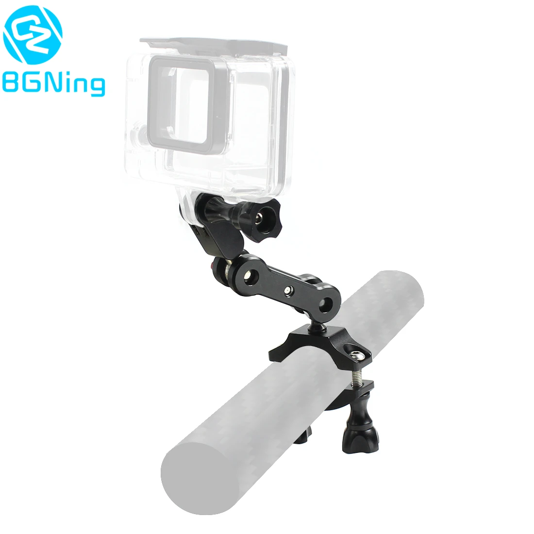 

BGNing Aluminum 360degree Rotation Sports Camera Tripod Mount Bracket Bicycle Handlebar Clamp 1/4 Screw Clip Universal Adapter