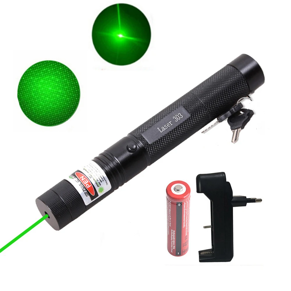 

Hight Powerful Green 303 laser pointer Pen Red Purple laser pointer Adjustable Focus Burning firecrackers matches laser torch