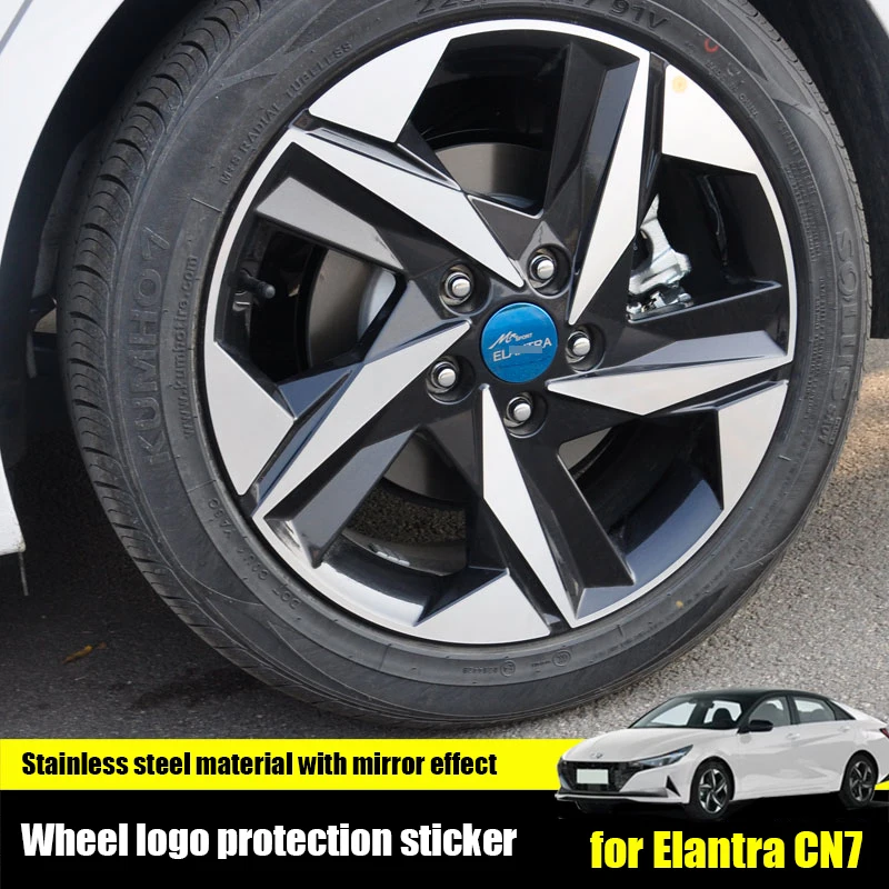 

for Hyundai Elantra Avante CN7 2021 Roller Car Logo Protective Cover Stainless Steel Exterior Personalized Upgrade