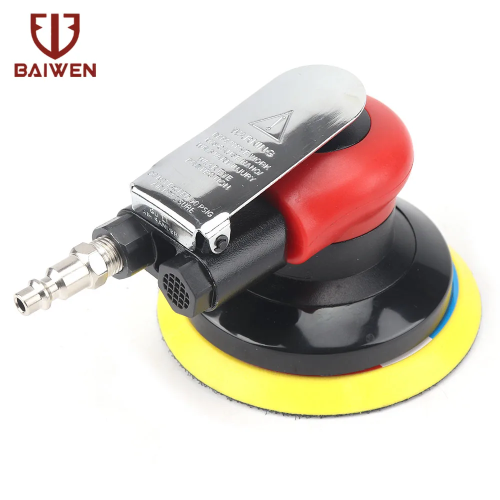 5 zoll Pneumatische Air Sander Polierer Werkzeuge DA Zufällig Orbital Palm Maschine Polieren Mühlen für Autolack Pflege Rost Entfernung – Detail 3